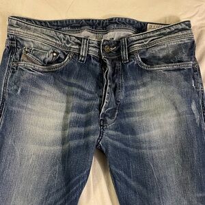 Diesel ZHAV mens blue jeans